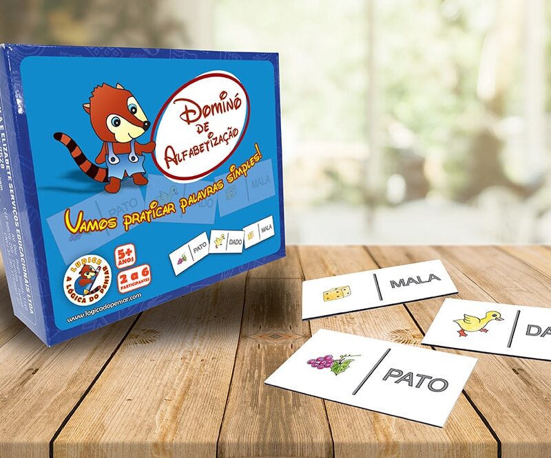 Dominó de Alfabetização Palavras Simples