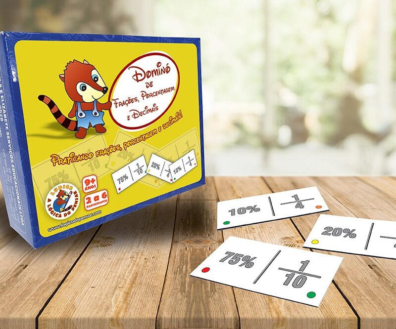 Dominó de Frações, Porcentagem e Decimais